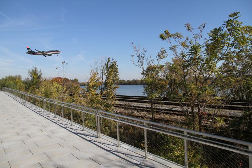 Long Bridge Park bluestone paving and wall cladding