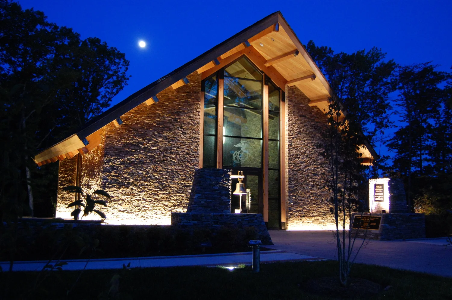 Semper Fidelis Memorial Chapel granite flooring and exterior paving, Dumfries, VA